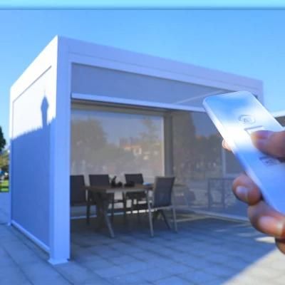 New Customized Darwin or OEM Pergola with Retractable Roof Gazebo on Deck