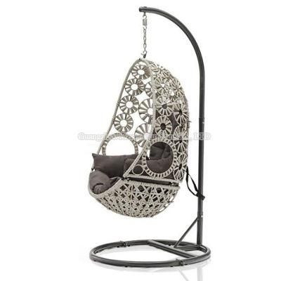 Garden Balcony Outdoor Hanging Egg Shaped Rattan Wicker Swing Chair