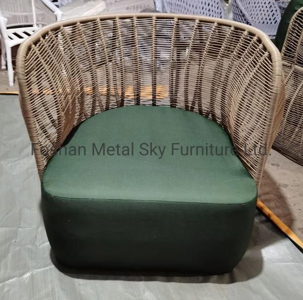 Outdoor Aluminum Garden Hotel Restaurant Villa Patio Wicker Rattan Sofa
