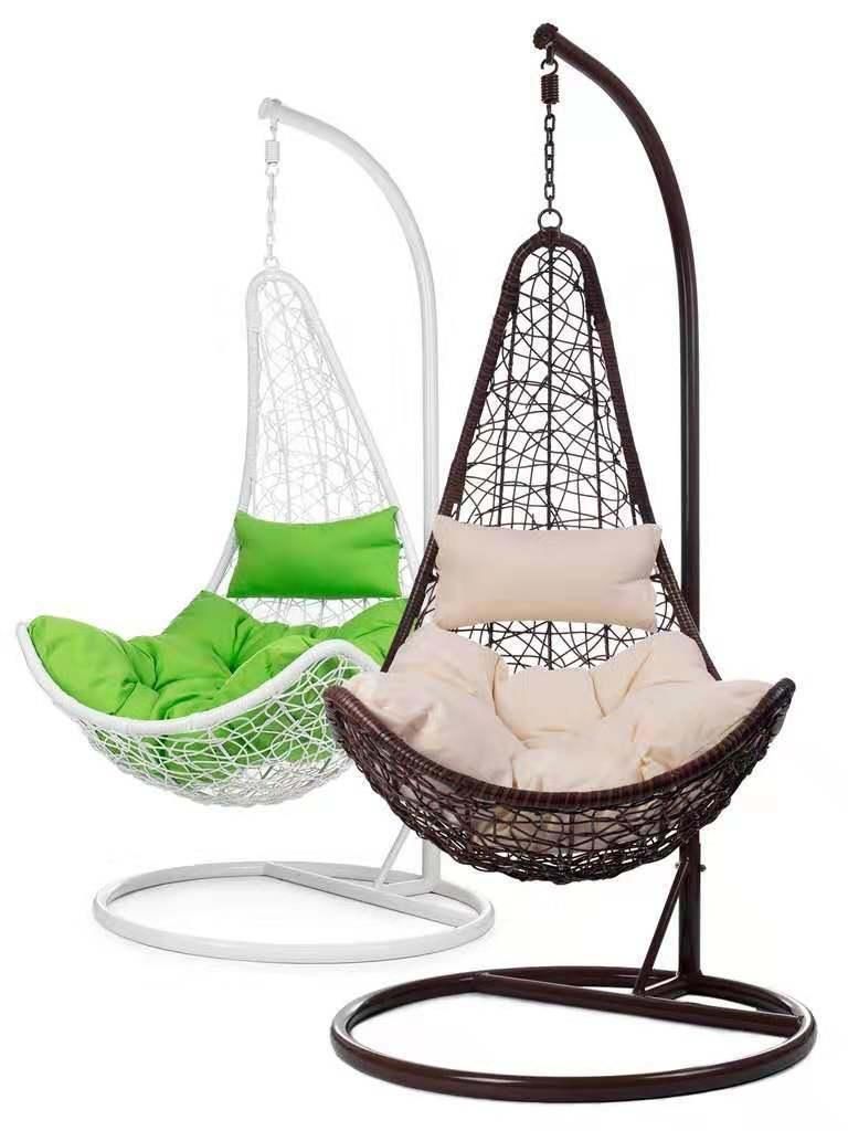 Wholesale Garden Outdoor Indoor Patio Lounge Rattan Padded Swing Chair