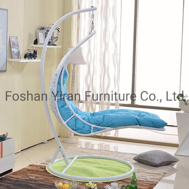 Hanging Chair with Stand/Outdoor Patio Hammock /Egg Shaped Rattan Swings