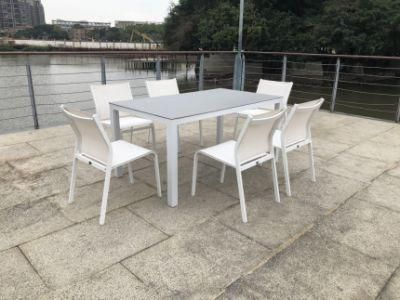 Unfolded Customized OEM Patio Square Table Modern Outdoor Dining Set