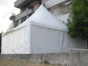 5mx5m Safety Inspection Pagoda Tent with Plain White 4 Sidewalls