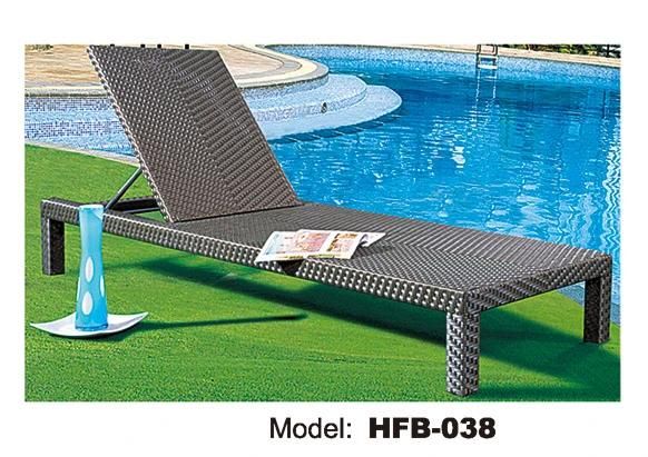 Outdoor Sun Lounge 2 Sets Pool Furniture Wicker Lounges