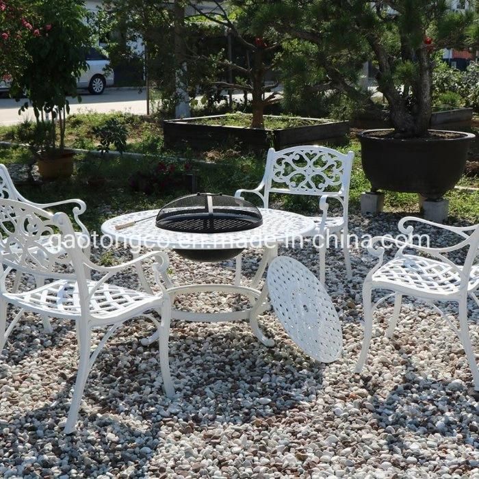 New Design Durable Cast Aluminium Outdoor Patio Furniture with BBQ Grill