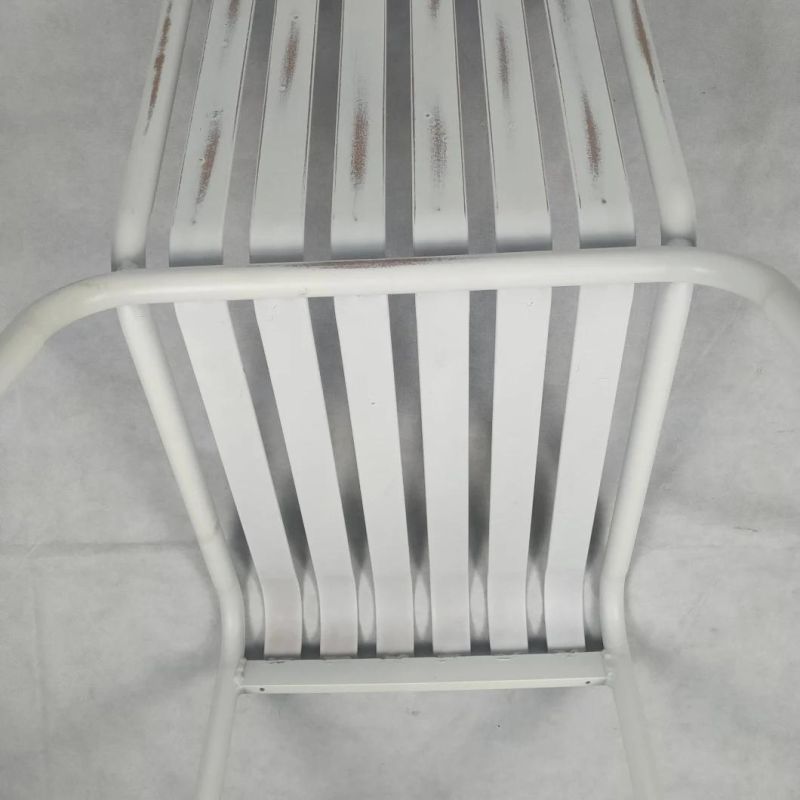 Outdoor Customized Furniture French Bistro Restaurant Rattan Cafe Patio Armless Chairs