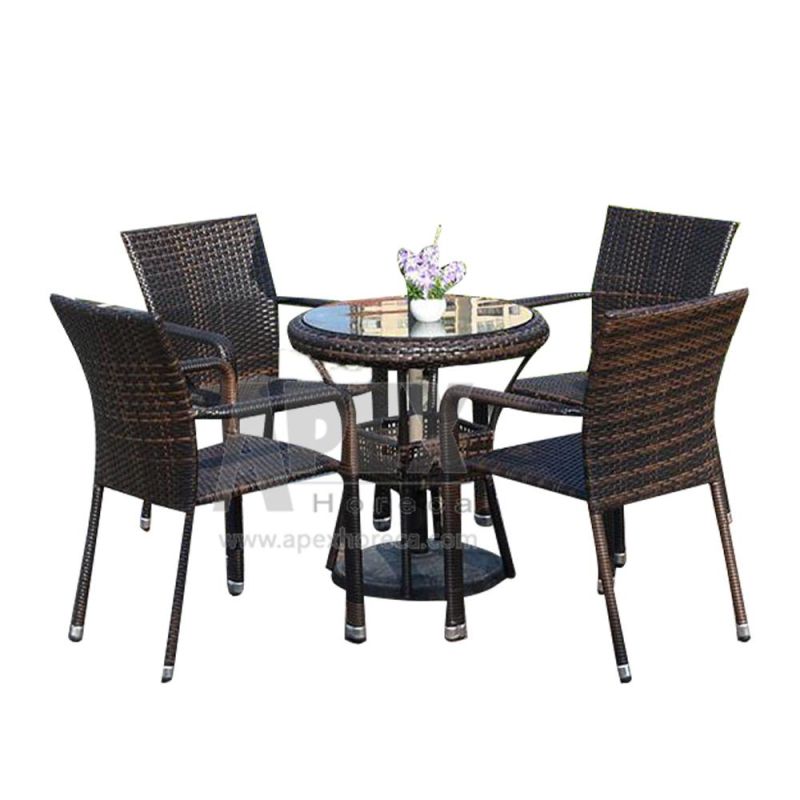 Outdoor Aluminum Rattan Garden Dining Rattan Chair Side Chair Furniture