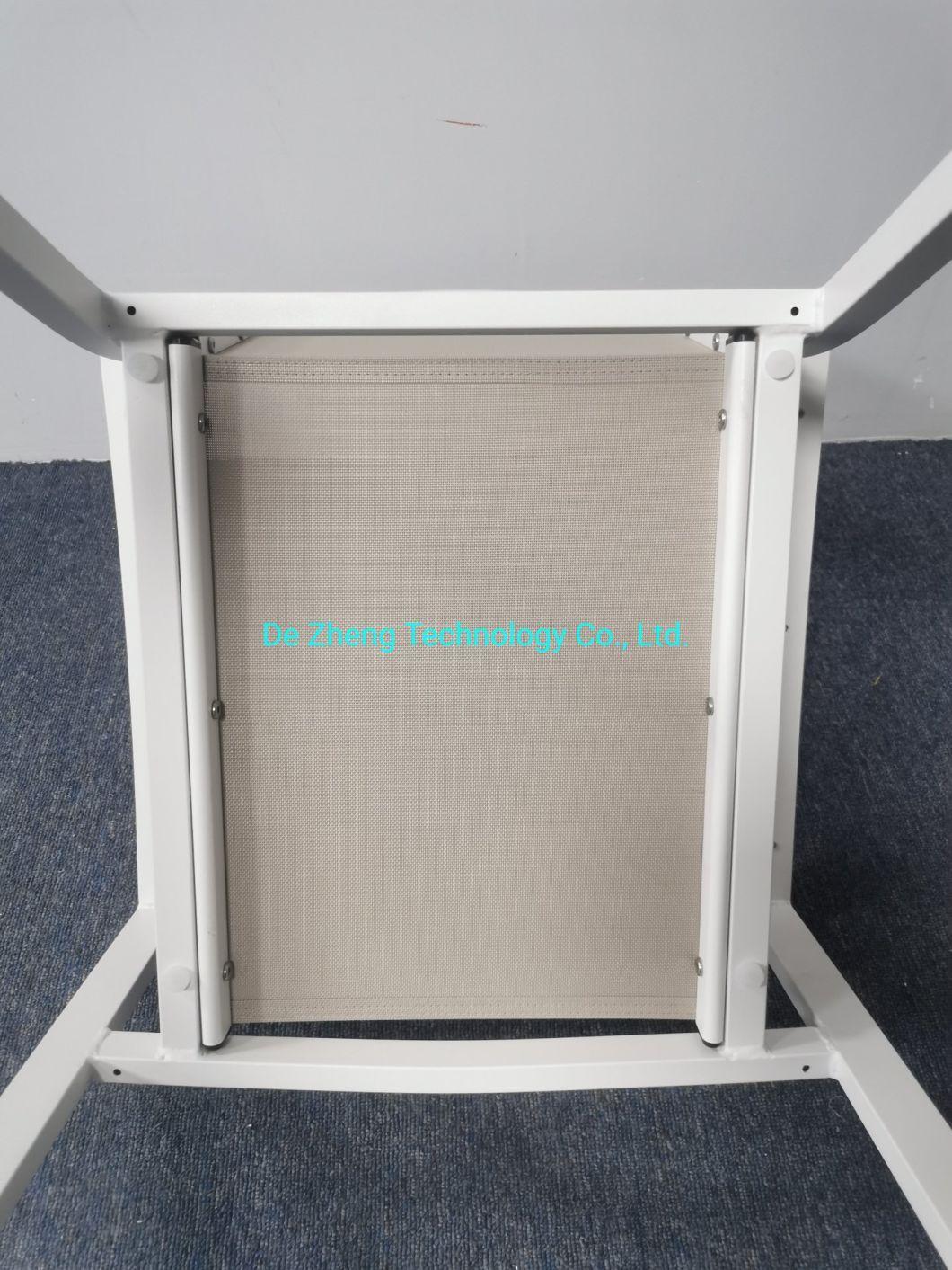 Leisure Anti Rust Restaurant Chair Aluminium Dining Textilene Outdoor Garden Furniture