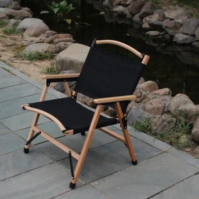 High-Grade Materials of Soft Touch Durable Fabric and Solid Wood Stable Wooden Folding Chair