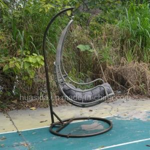 Powder Coated Aluminum Rattan Hanging Chair for Garden