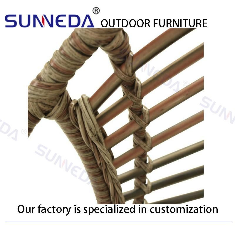 Patio Outdoor Presentable UV Iron Frame Splicing Circle Cradle Sofa