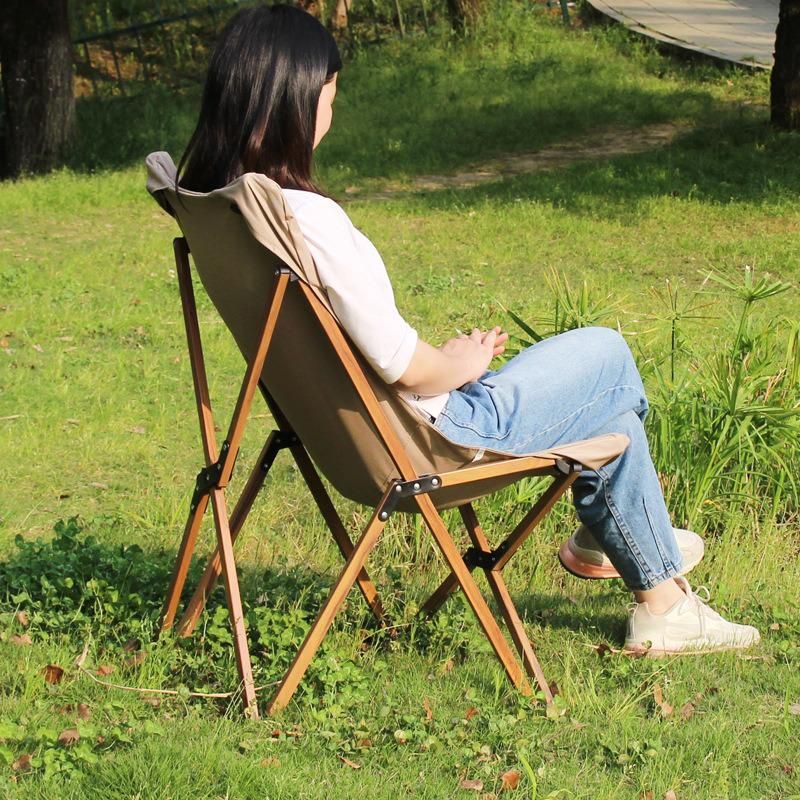 Logo Custom Light Weight Folding Chair Backrest Barbecue Fishing Camping Chair Manufacturers
