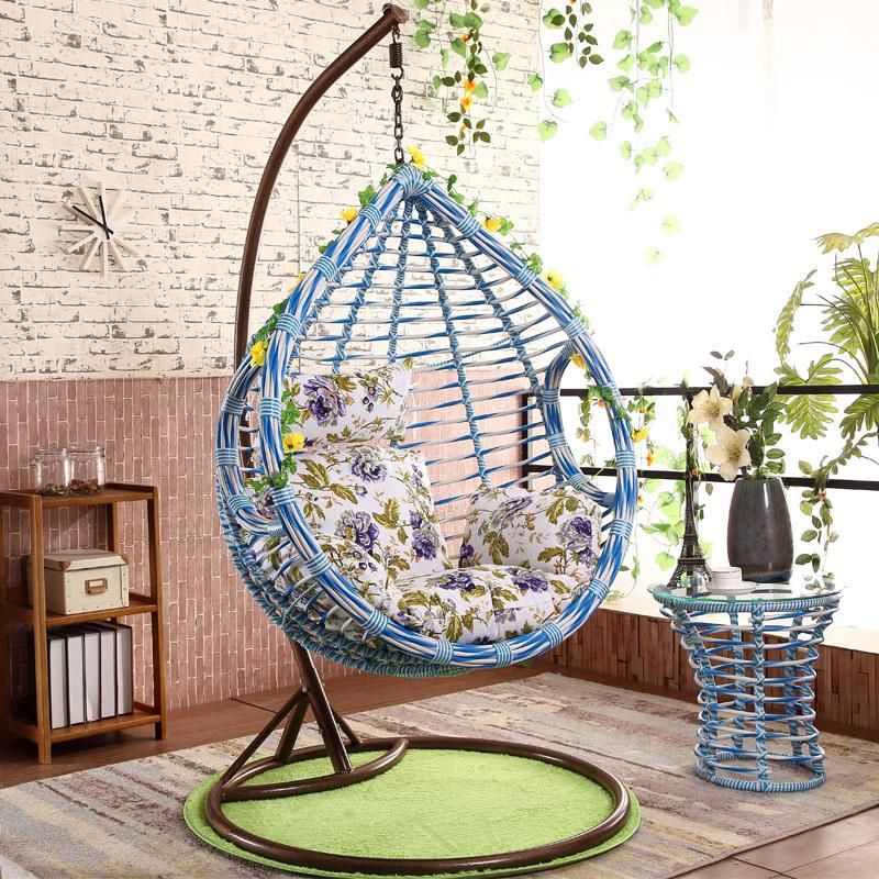 Wicker Handmade Rattan Leisure Home Mutifunctional Modern Cushion Swing Chair