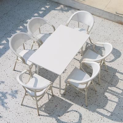 Villa Hotel Outdoor Rattan Tables and Chairs Garden Patio Furniture