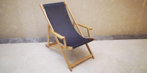 2019 Beautiful Beech Wood Foldable Beach Sling Chair