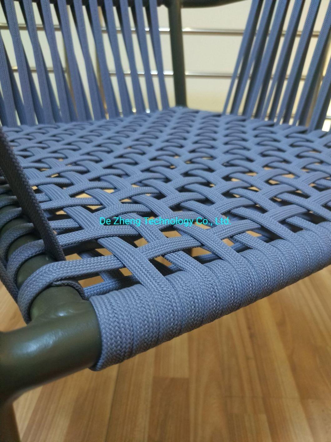 Latest Leisure Waterproof Bistro Terrace Woven Rope Hilton Aluminium Outdoor Furniture