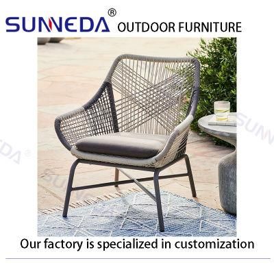 Sunneda Durable Crafted Waterproof Weave PE Rattan Disassembly Structure Garden Chair