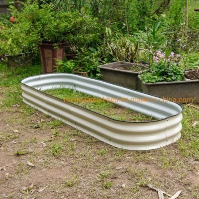 Metal Raised Garden Bed Factoy/Modular Raised Garden Bed/ Metal Garden Bed Edging/ Corrugated Galvanized Steel Outdoor/ 8 Inch 6n1