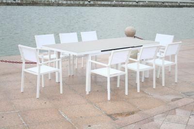 Darwin or OEM, ODM Hotel Metal Outdoor Sets Extensible Dining Table