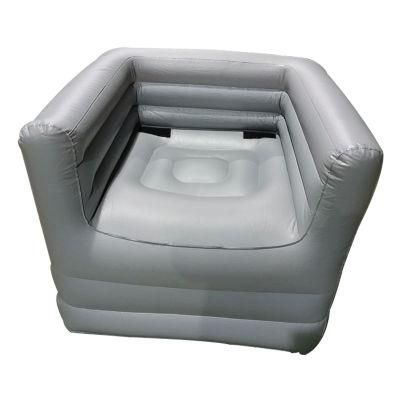 Single Sofa Mattress Lounger Couch Airbed Inflatable Sofa+Free electronic Pump