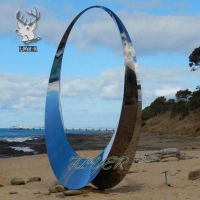 Square Stainless Steel Decor High Polished Large Metal Sculpture