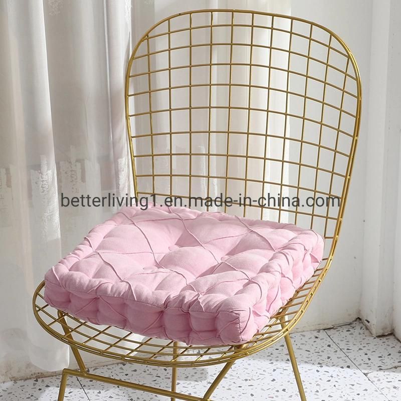 Home Decor Floor Cushions Square Cushion with Button