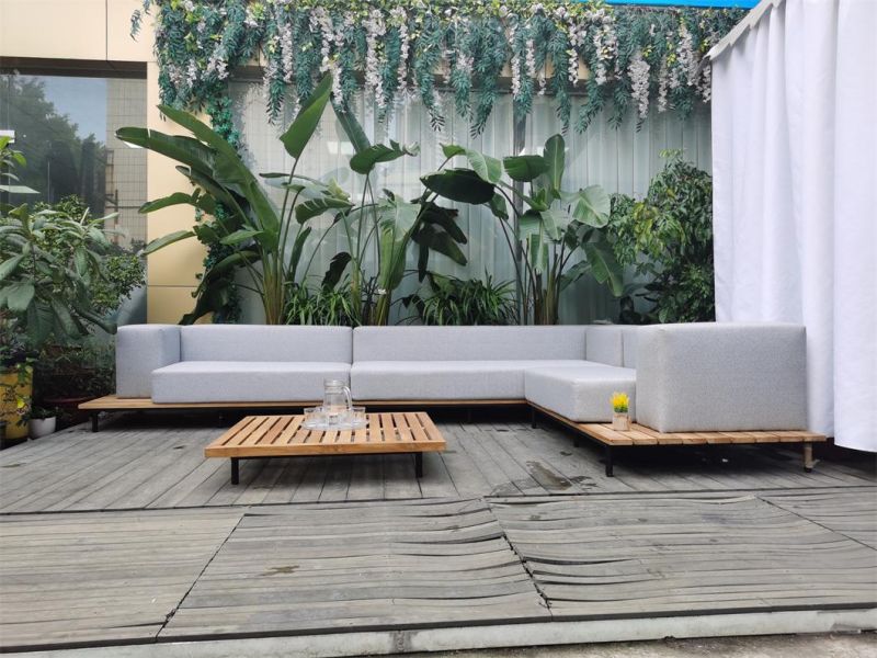 New Style Wooden Garden Outdoor Patio Outdoor Wooden Furniture Sofa