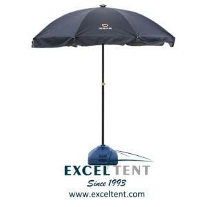 2m Black Coating Outdoor Sun Beach Umbrella with SPF 50 (TKET-2049)