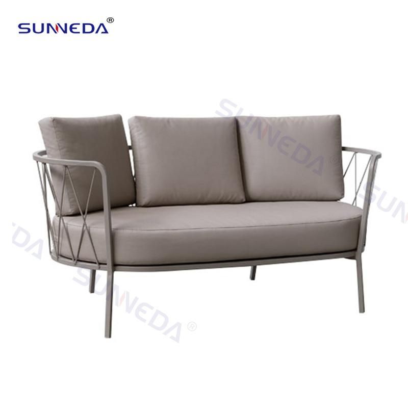 Villa Garden Furniture Aluminum Frame Outdoor Leisure Sofa Set