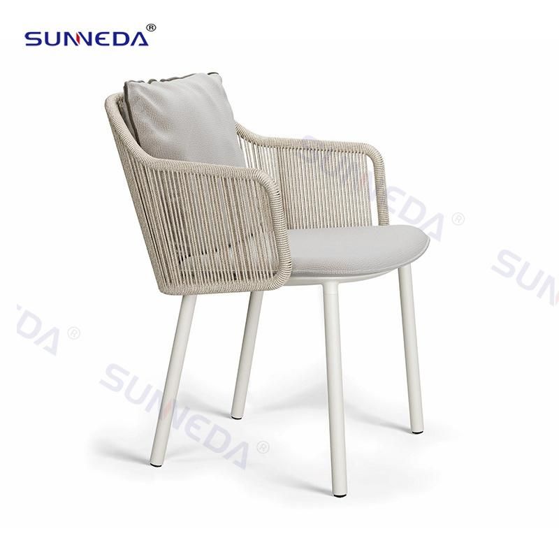Modern Hot Sale Garden Style Outdoor Leisure Rope Belt Hotel Resort Home Villa Handmade Furniture Set
