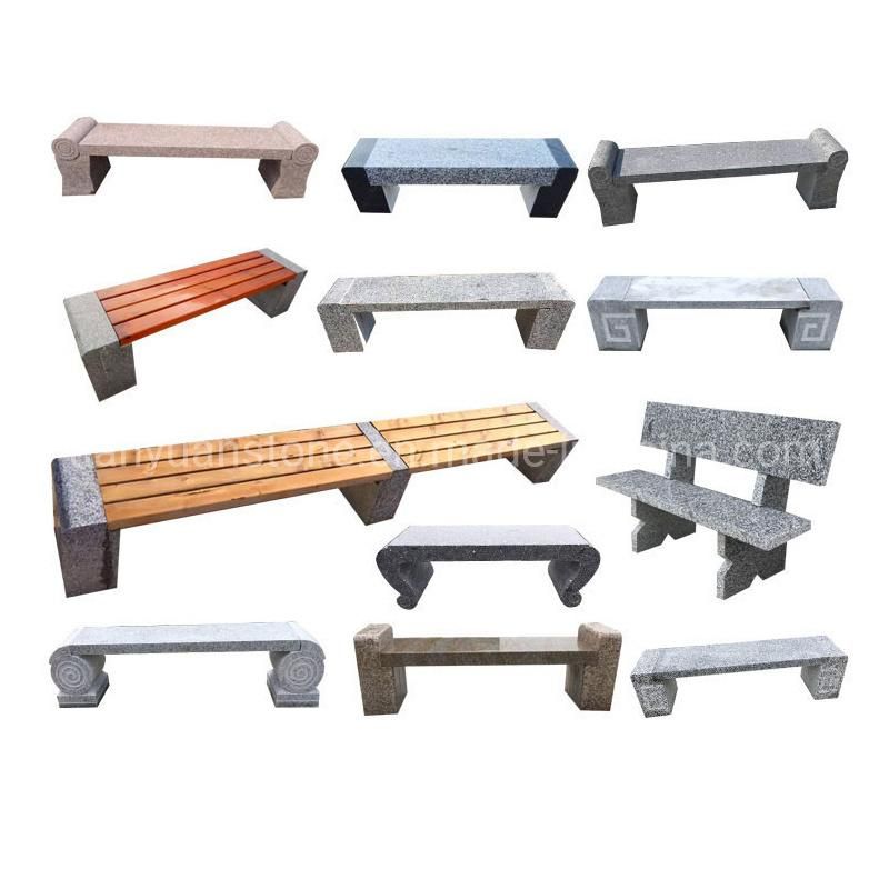 Grey Granite Stone Outdoor Park Furniture for Decoration