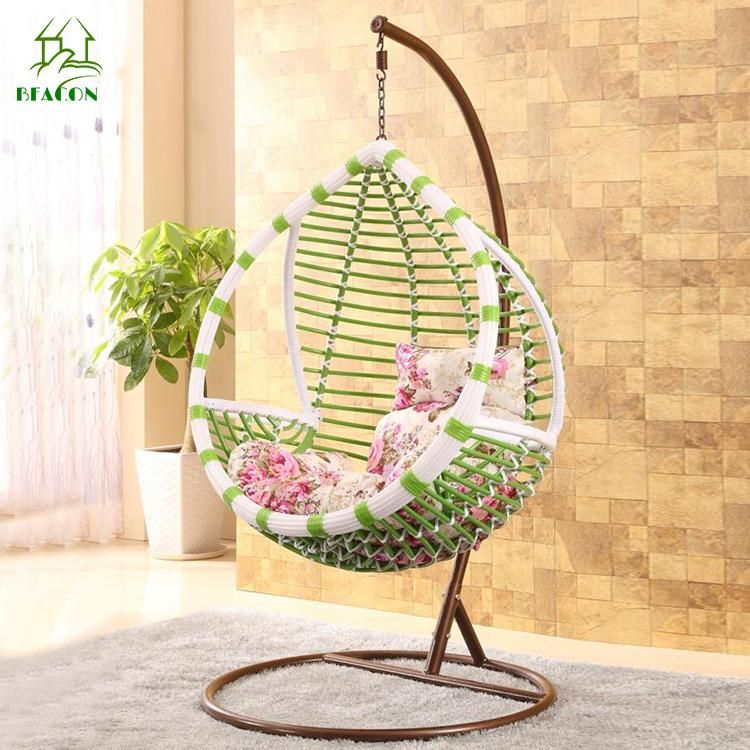 Durable Apartment Hotel Villa Leisure Hanging Swing Chair with Cushion