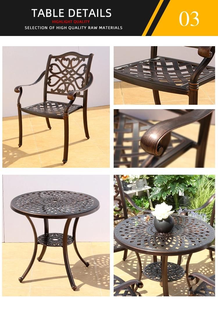 Cast Aluminum Furniture for Home Outdoor Garden Decoration