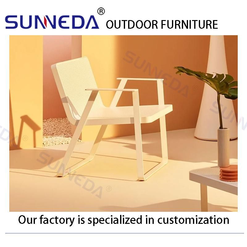 Outdoor Solid Flat Aluminum Frame Minimalism Portable High Quality Furniture