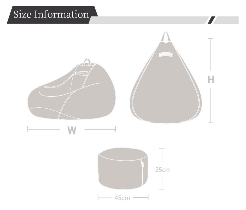 Wholesale Living Room Furniture, Tear Shape Bean Bag Filler Customized Indoor Sofa Bed Large Bean Bag Chair