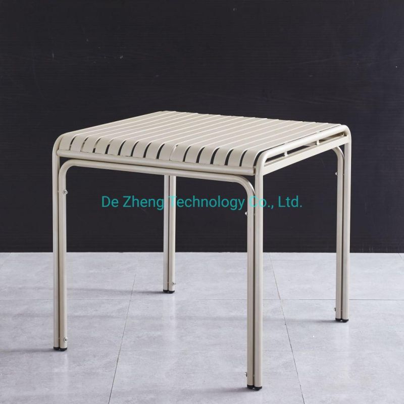 Chinese Factory Supply Wholesale Aluminum Dining Table and Chair Dining Furniture