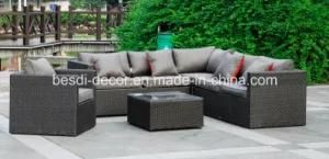 Outdoor Garden Wicker Rattan Furniture Corner Sofa Economical Lounge Set