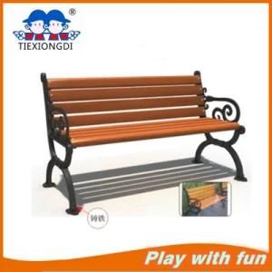 Garden Wooden Surface Steel Bench