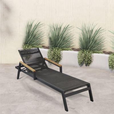 Modern with Armrest Outdoor Chairs and Loungers Small Chaise Lounge