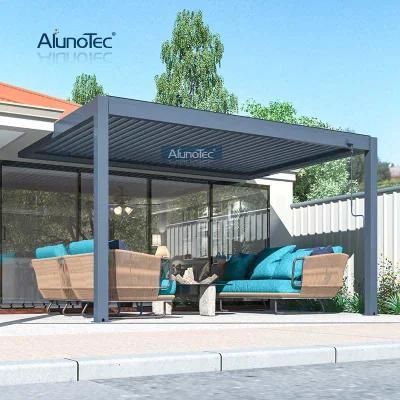 High Quality Rainproof Terrace Gazebos Waterproof Aluminium Pergola Outdoor Yard Canopies Luxury Pavilion