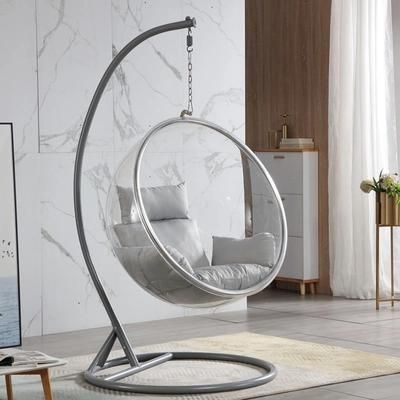 Space Transparent Bubble Chair Semi Spherical Suspension Chair