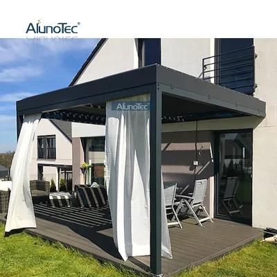 Customized Motorized Aluminum Gazebo Arches Arbours Pergolas For Buildings Covering