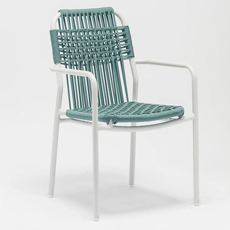 French Style Lightweight Outdoor Stacking Bistro Chairs with UV Protection Water Proof Material