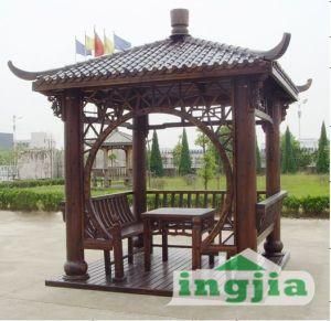 Solid Wood Patio Garden Leisure Outdoor Gazebo (SC-D002A)