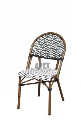Aluminum Bamboo Look Rattan Chair for Restaurant