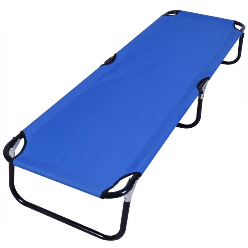 Foldable Reading Chaise Lounge Chair Face Down Patio Cot Beach Recliner Facehole