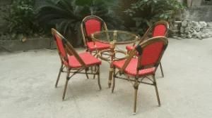 Outdoor Chair/Bamboo Look Aluminum Chair