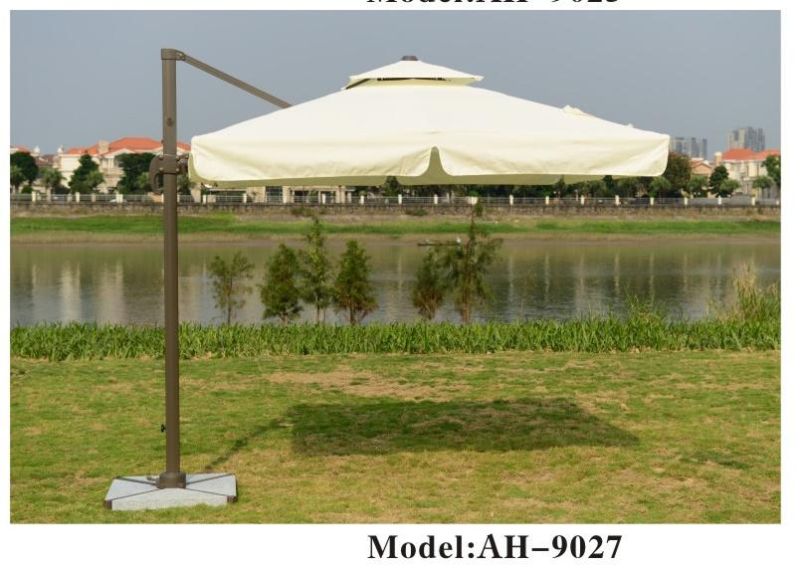 Outdoor Square Aluminum Umbrella, Patio Umbrella, Cast Table Umbrella, Garden Parasol