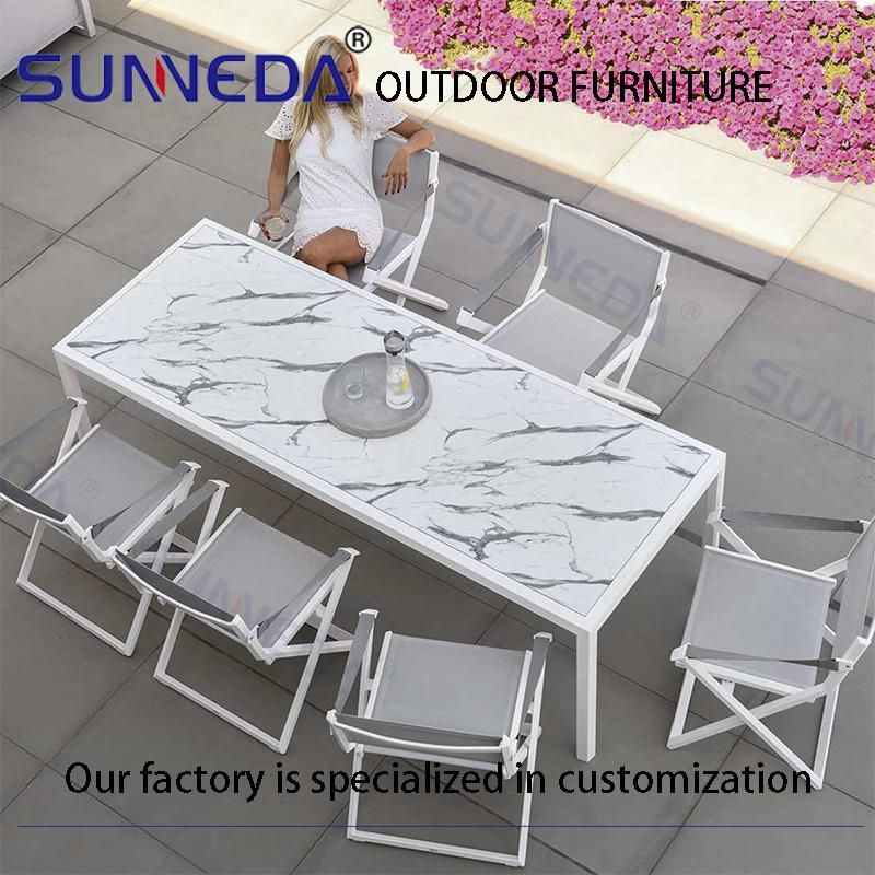 New Design Coffee Parity Combination Table Backyard Garden Chair Set