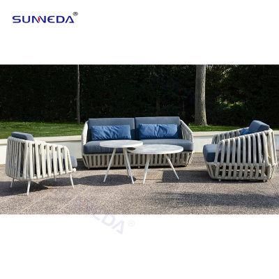 Modern Hotel Sofa Sets Patio Garden Aluminum Outdoor Sofa
